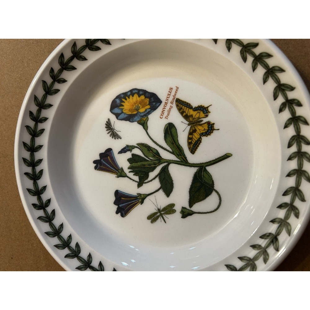 Portmeirion botanic garden 6.5 Inch Side Plate Trailing Bindweed Pattern